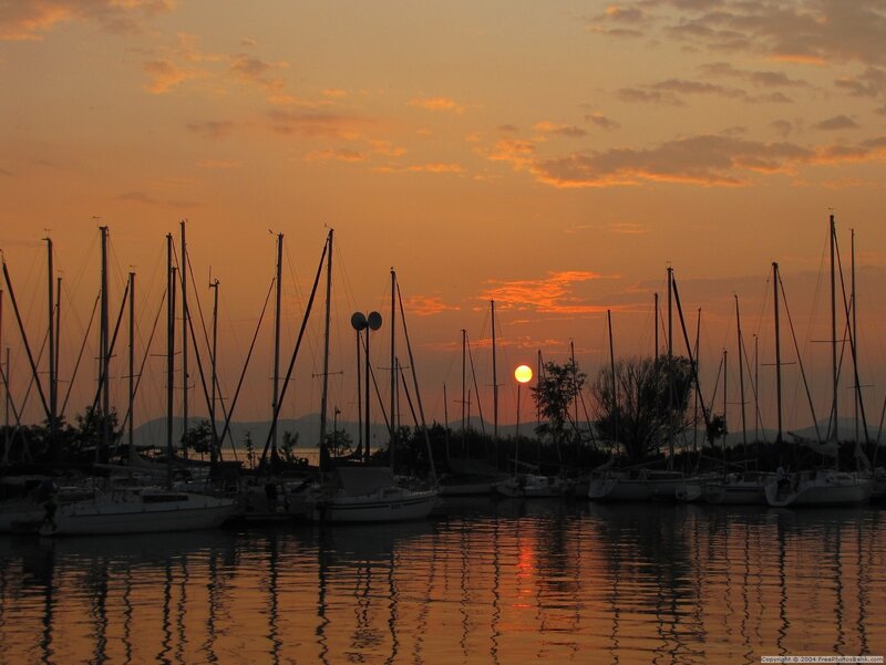 Sailboats in Marina
