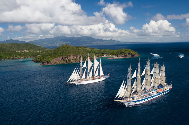 Sailboats in Ocean — Blue, Serene, Afternoon