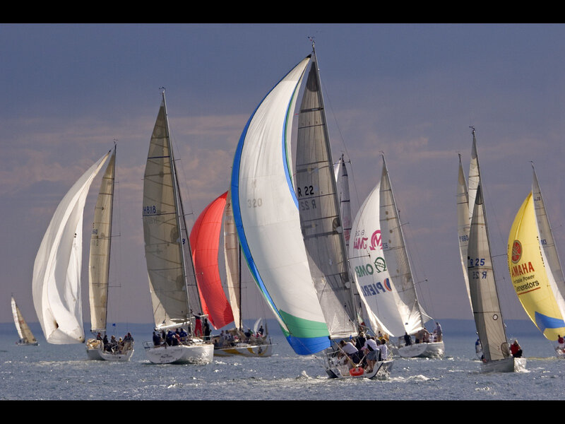 Sailboats in Race