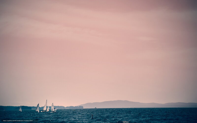 Sailboats on a calm sea