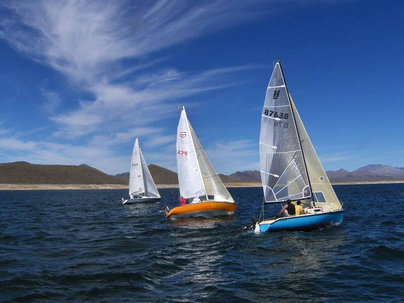Sailboats on a Lake — Blue, Calm, Afternoon