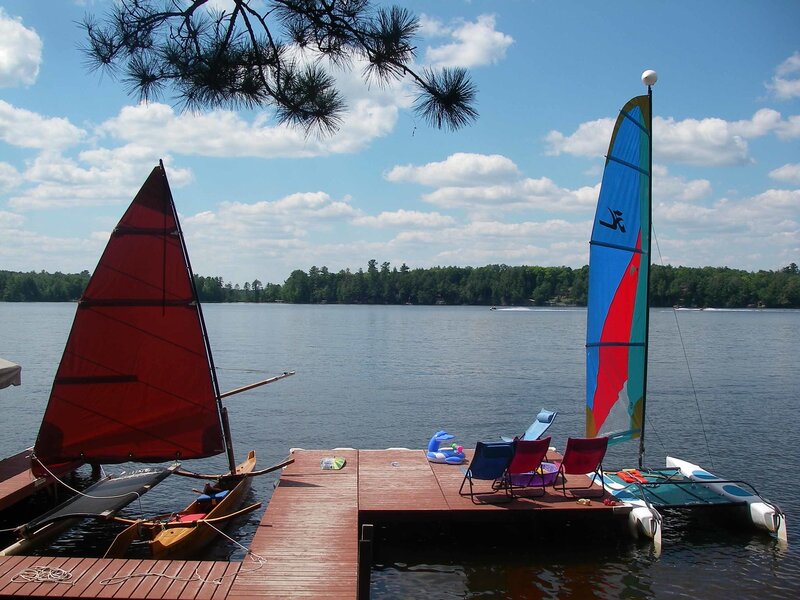 Sailboats on a Lake