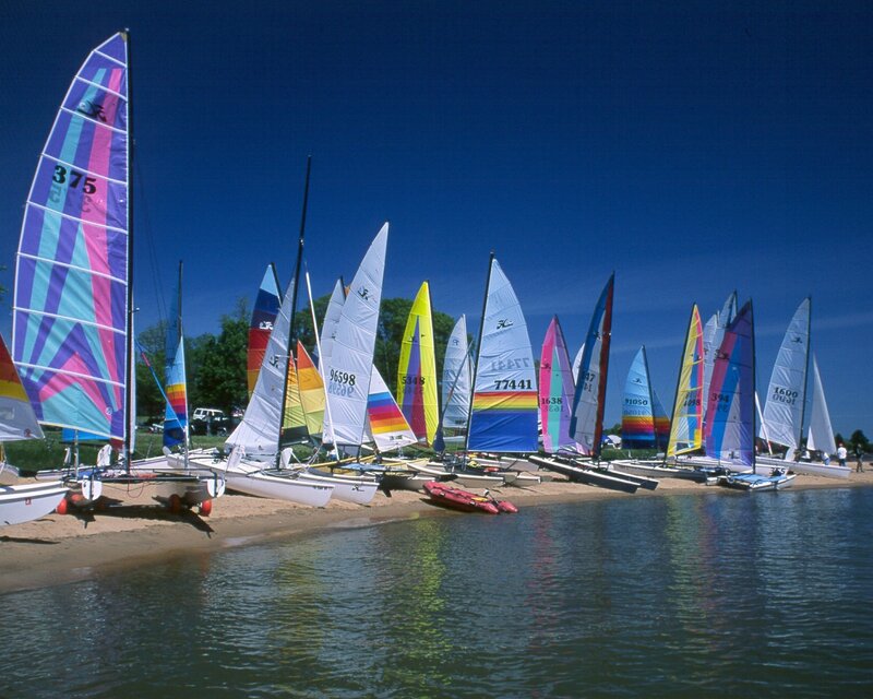 Sailboats on Beach