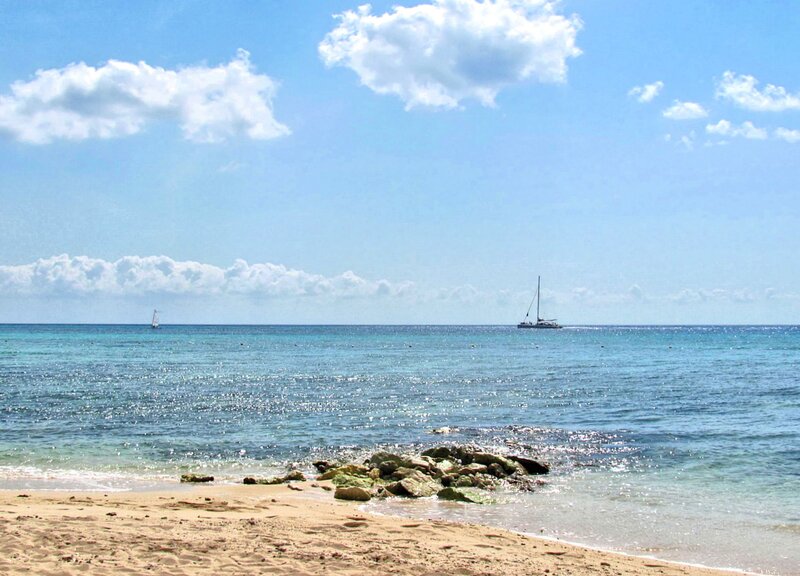 Sailboats on Calm Sea — Blue, Serene, Afternoon