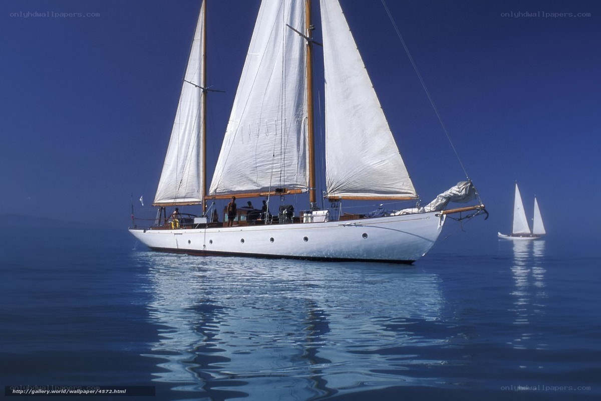 Sailboats on calm sea