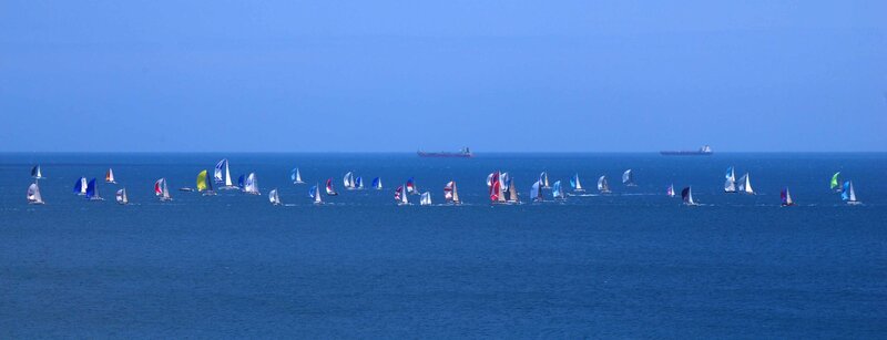 Sailboats on the Ocean