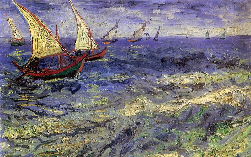 Sailboats on the Sea