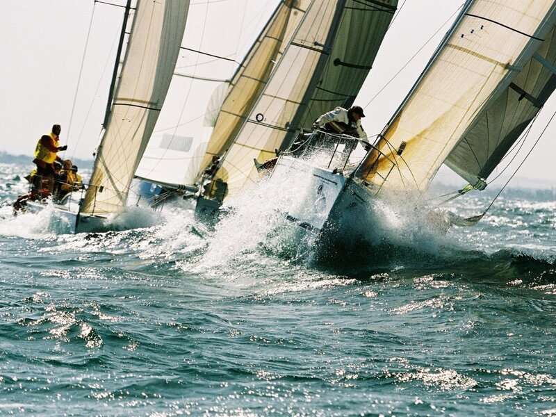 Sailboats Racing