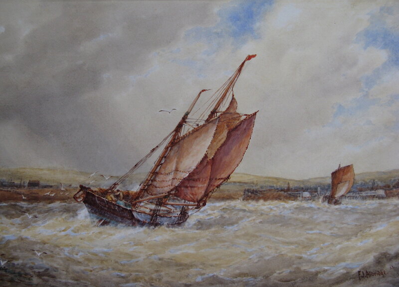 Sailing Boat in Rough Water