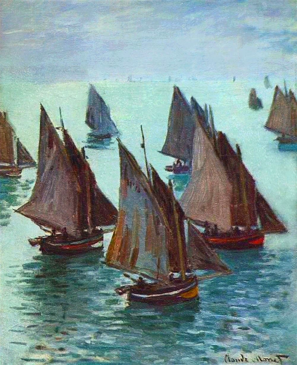 Sailing boats on the water