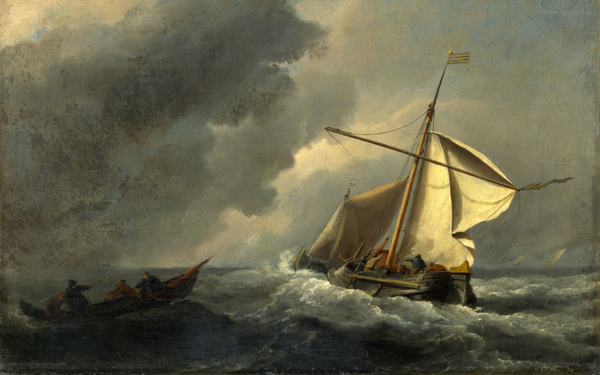 Sailing in stormy seas