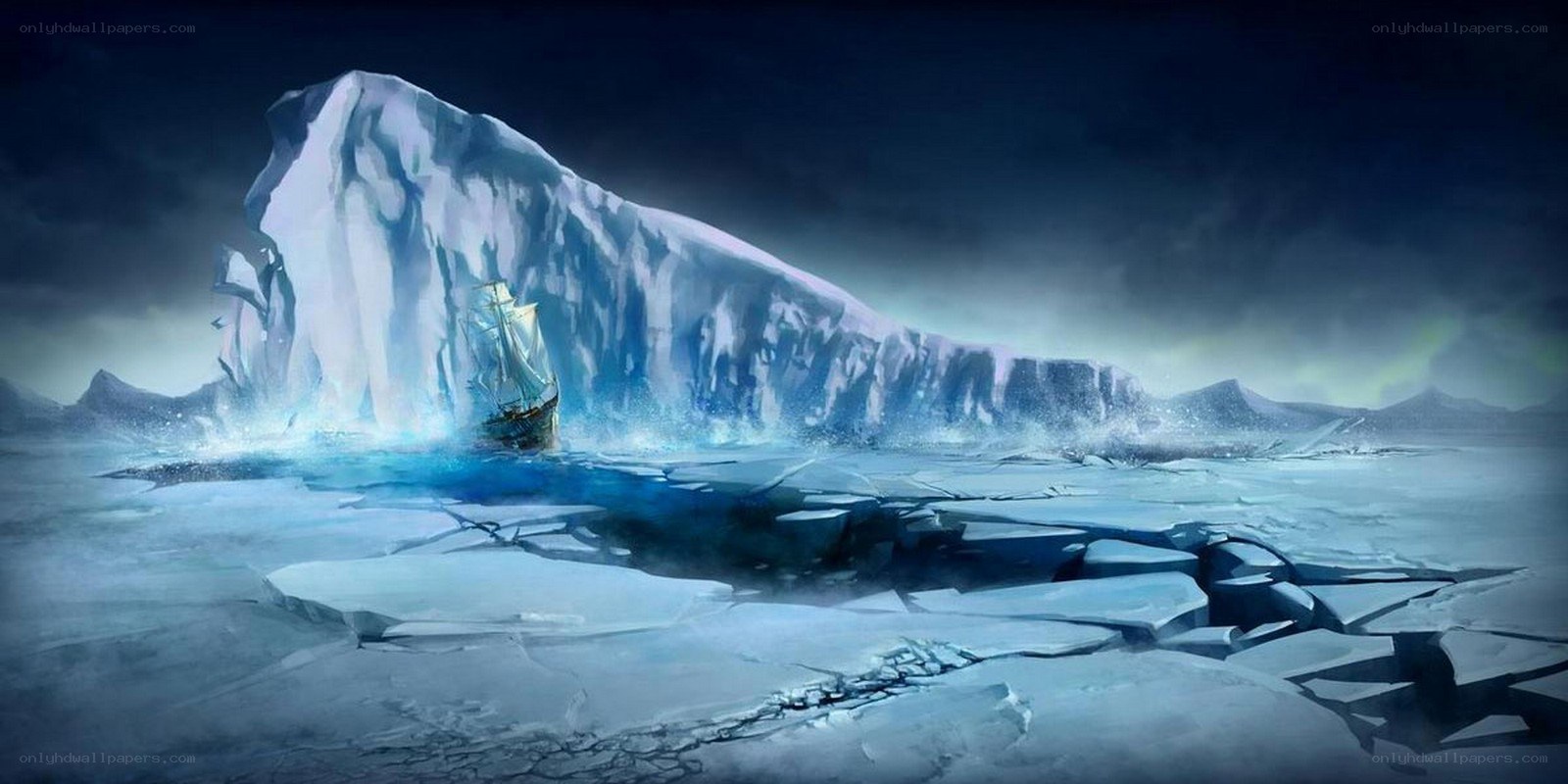 Sailing near an iceberg