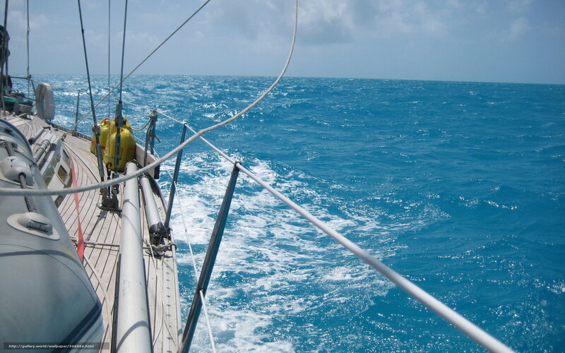 Sailing on the open sea