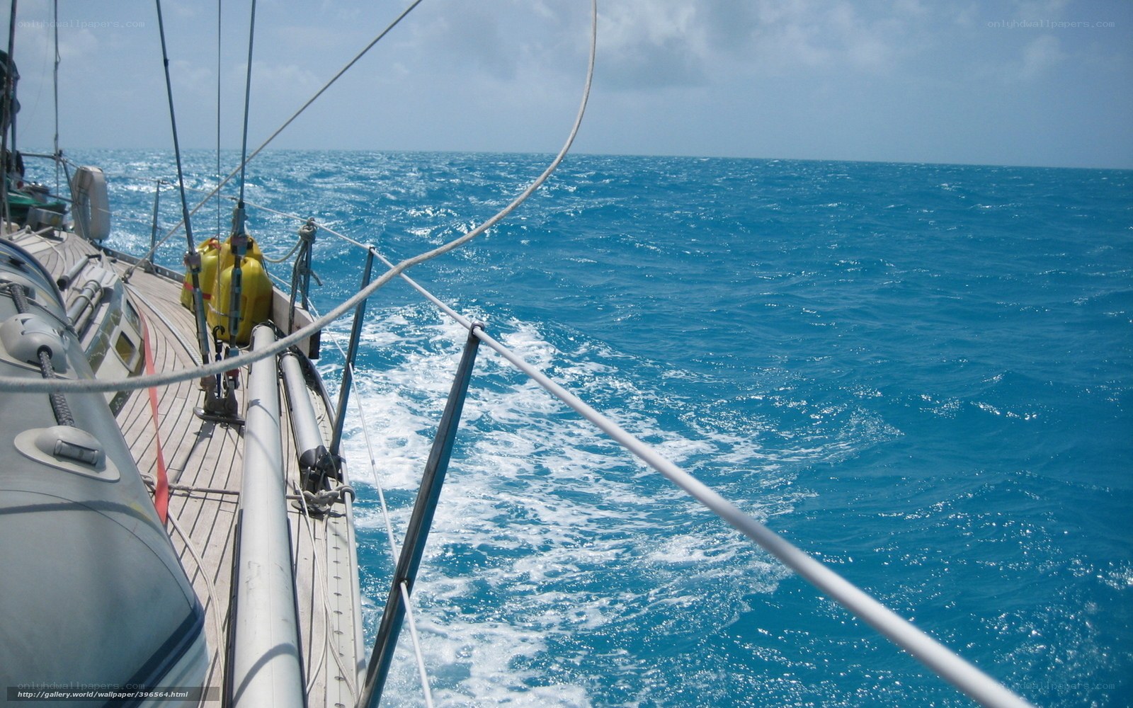 Sailing on the open sea