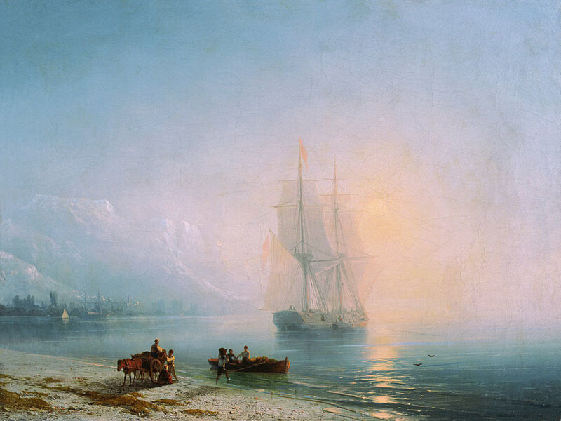 Sailing Ship at Dawn