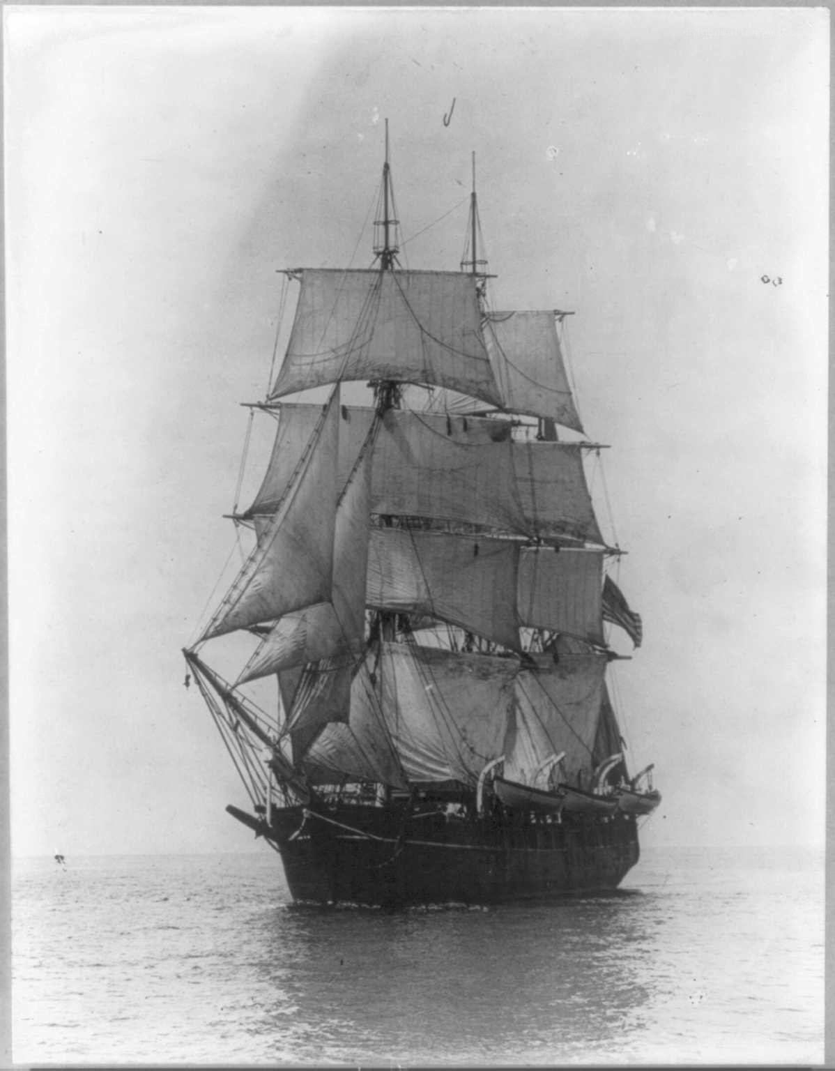 sailing ship at sea