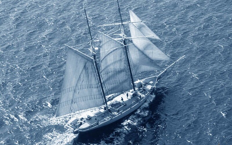sailing ship at sea