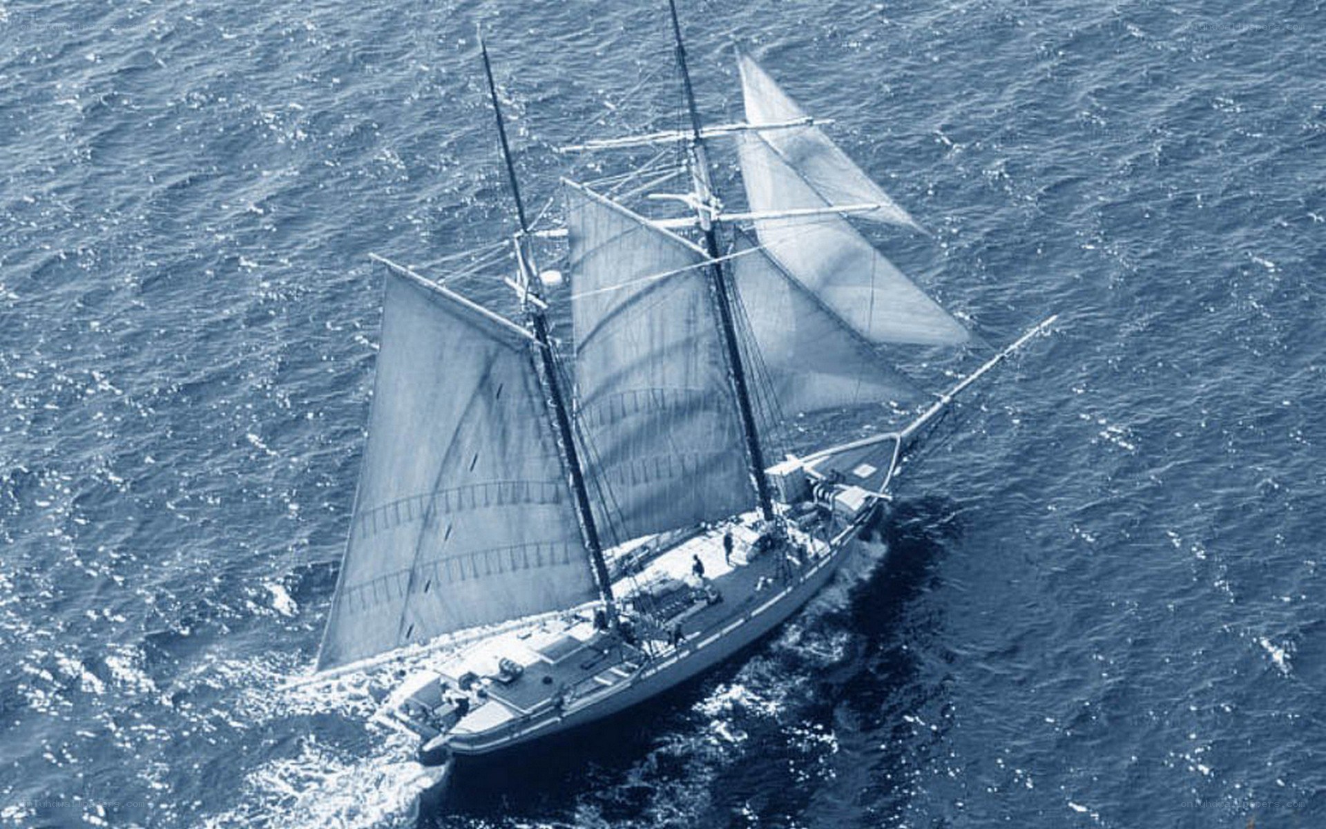 sailing ship at sea