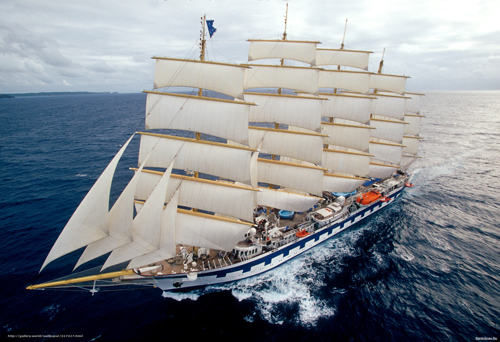 sailing ship at sea