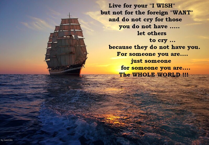 Sailing Ship at Sunset — Blue, Serene