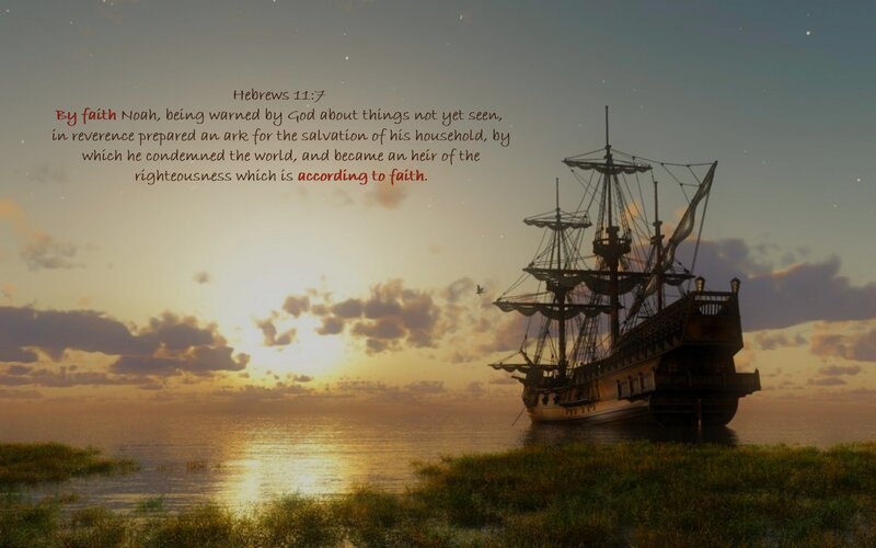 Sailing Ship at Sunset — Orange, Serene, Digital Art, Sea, Sky