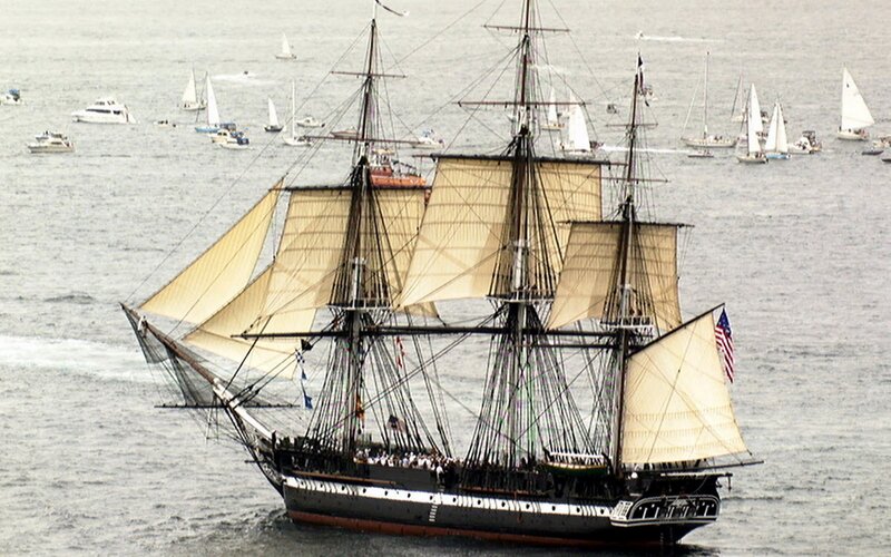 sailing ship in a harbor