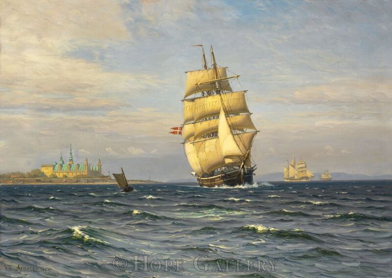 Sailing Ship in Sea