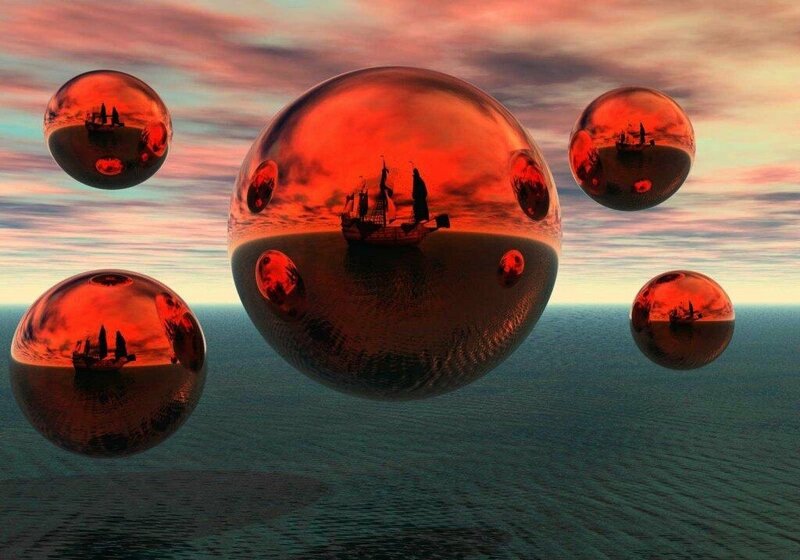 Sailing Ship in Spheres