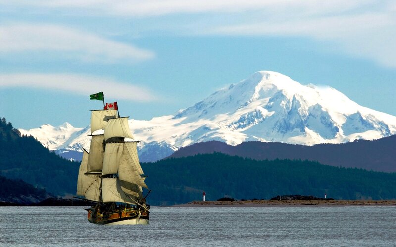 Sailing Ship in Water — Blue, Serene, Afternoon