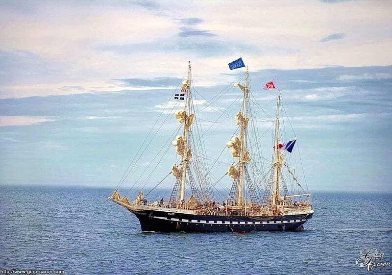 sailing ship on the ocean