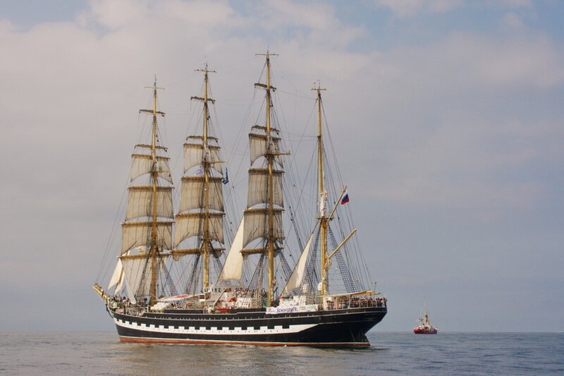 Sailing Ship with Four Masts