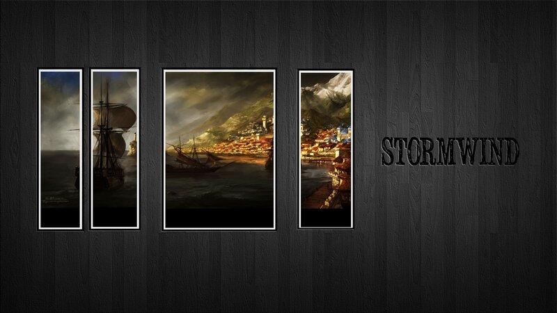 Sailing Ships and Coastal Town