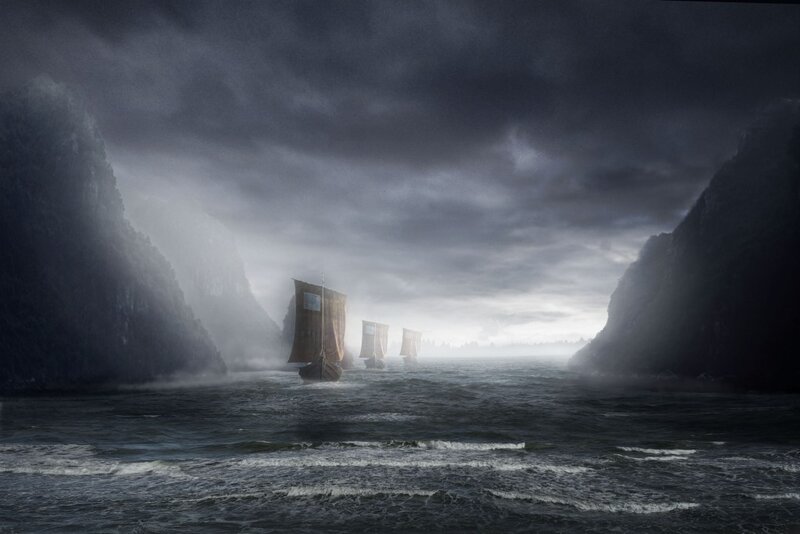 Sailing Ships in a Strait