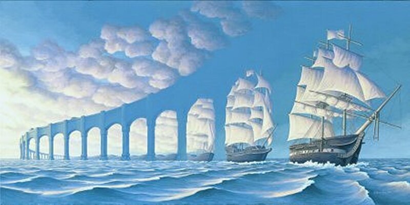 Sailing Ships on Sea