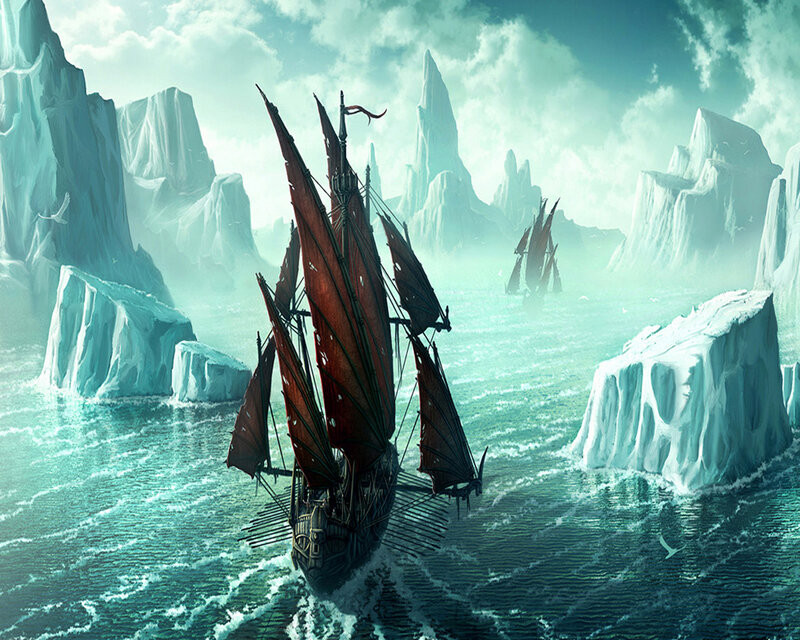 Sailing through icy waters