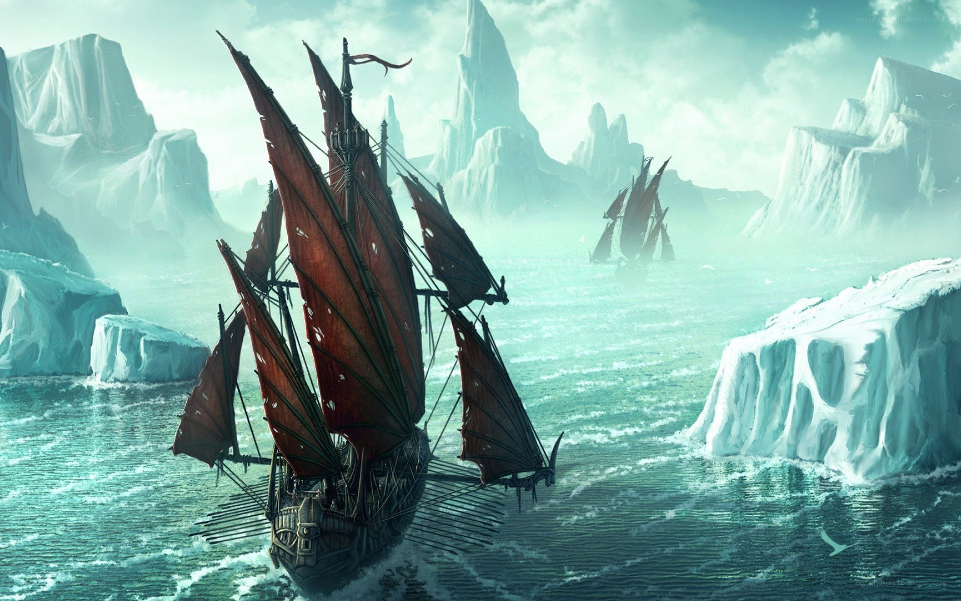 Sailing through icy waters