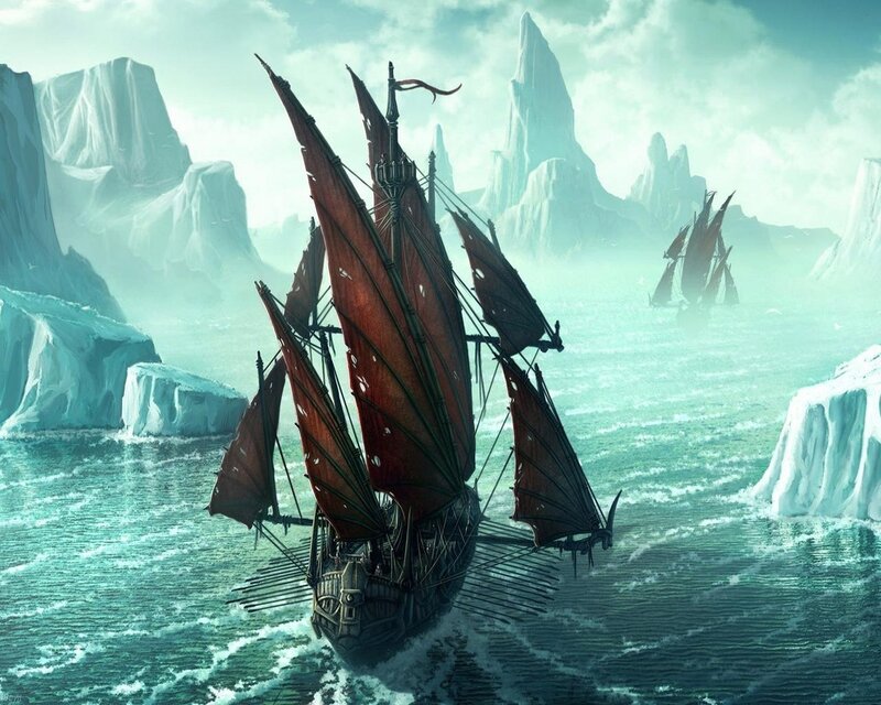 Sailing through icy waters