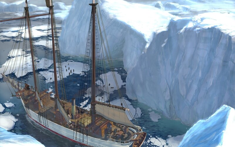 Sailing through icy waters