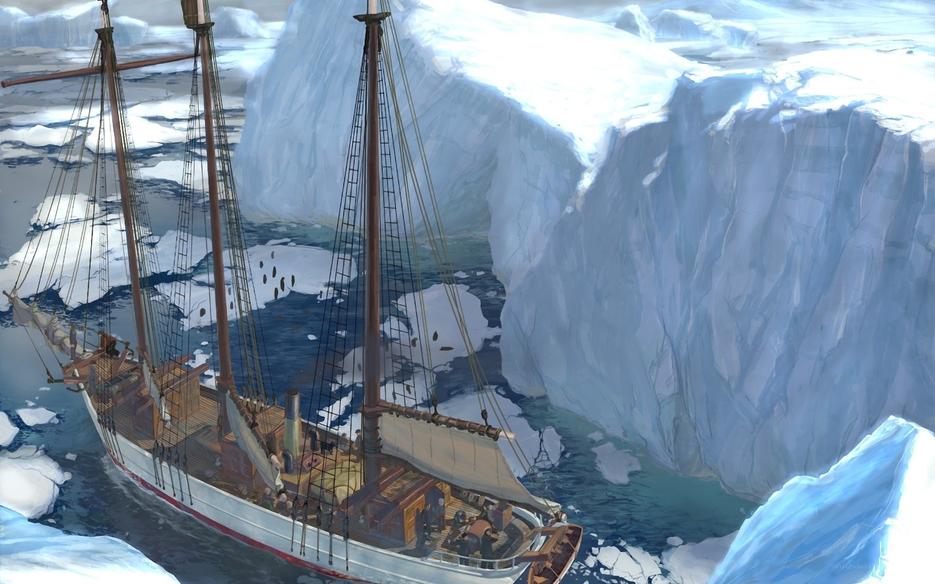 Sailing through icy waters