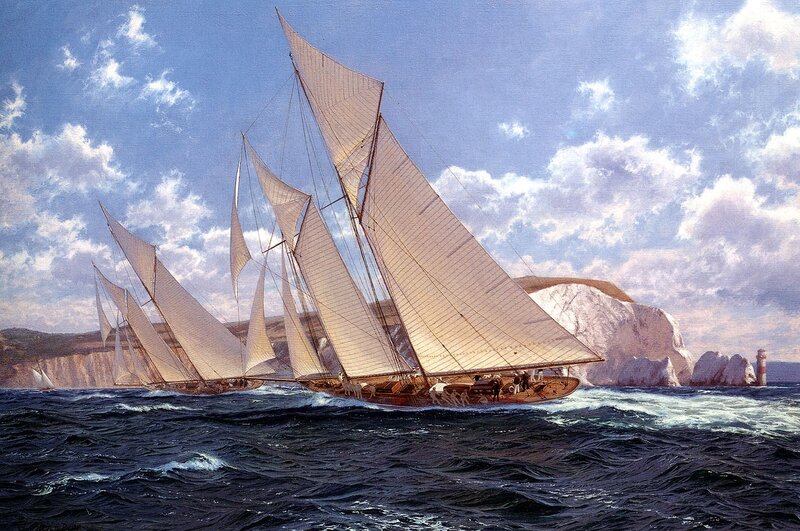 Sailing Yachts in Race