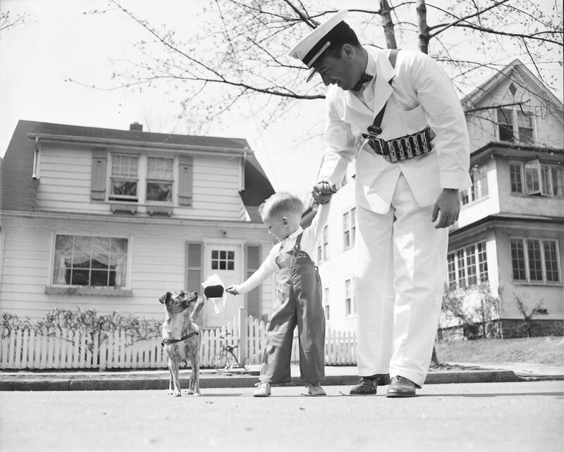 Sailor and Child with Dog