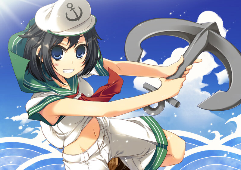 sailor girl with anchor
