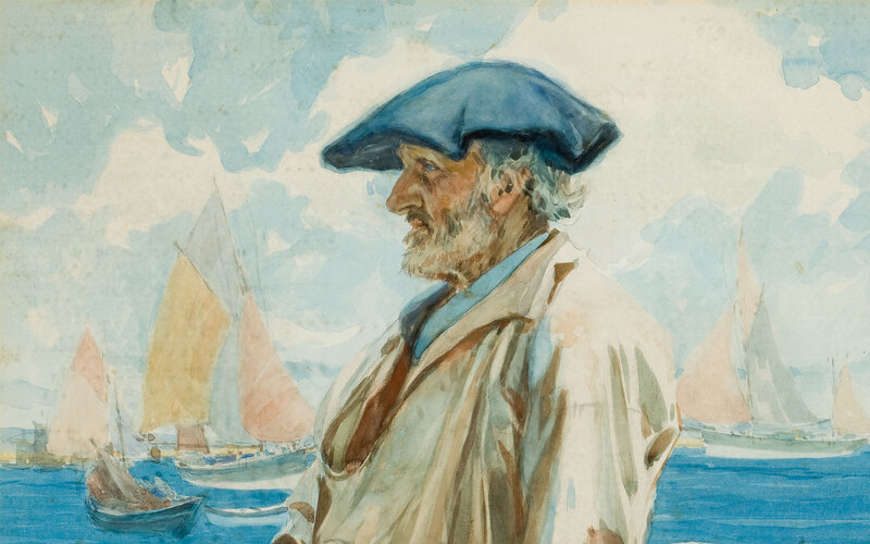 Sailor in a blue hat