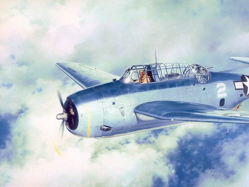 Sailor in a vintage aircraft