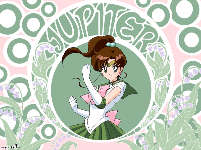 Sailor Jupiter Character — Green, Confident