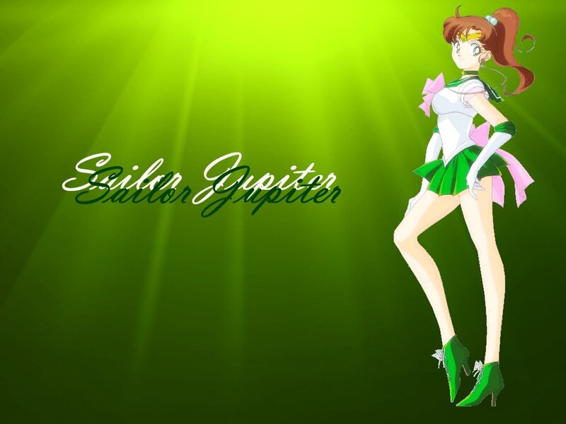 Sailor Jupiter Character — Green, Dramatic, Anime