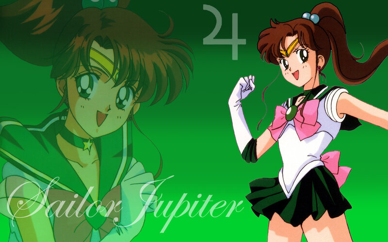 Sailor Jupiter Character — Green, Energetic