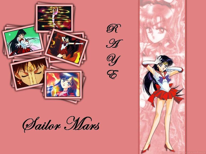Sailor Mars character collage