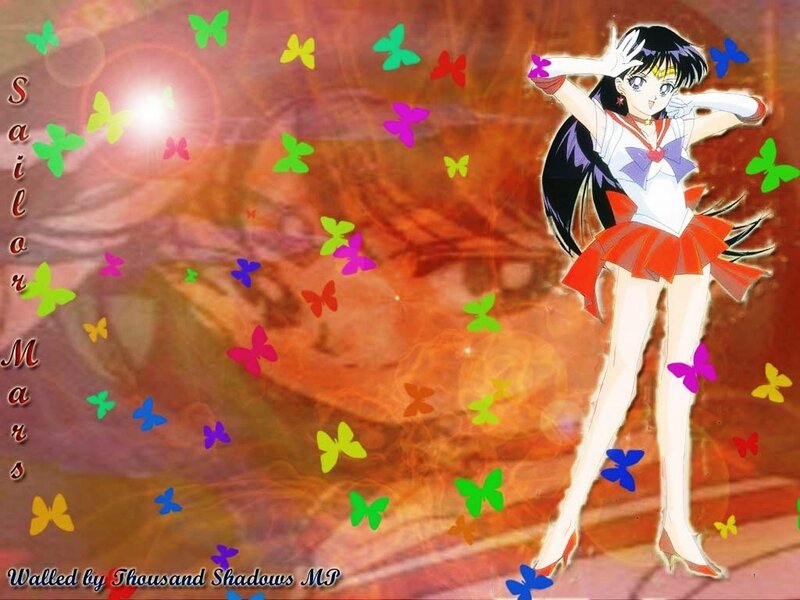 Sailor Mars Character — Orange