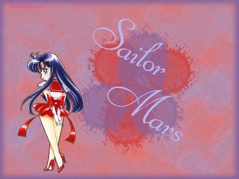 Sailor Mars Character — Red, Dramatic, Anime, Heart